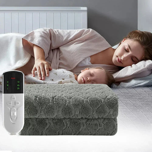 Dobbeltlags varmepute – Elektrisk varmepute laget for ekstra komfort og varme, ideell for seng og sofa, energibesparende | Skanto