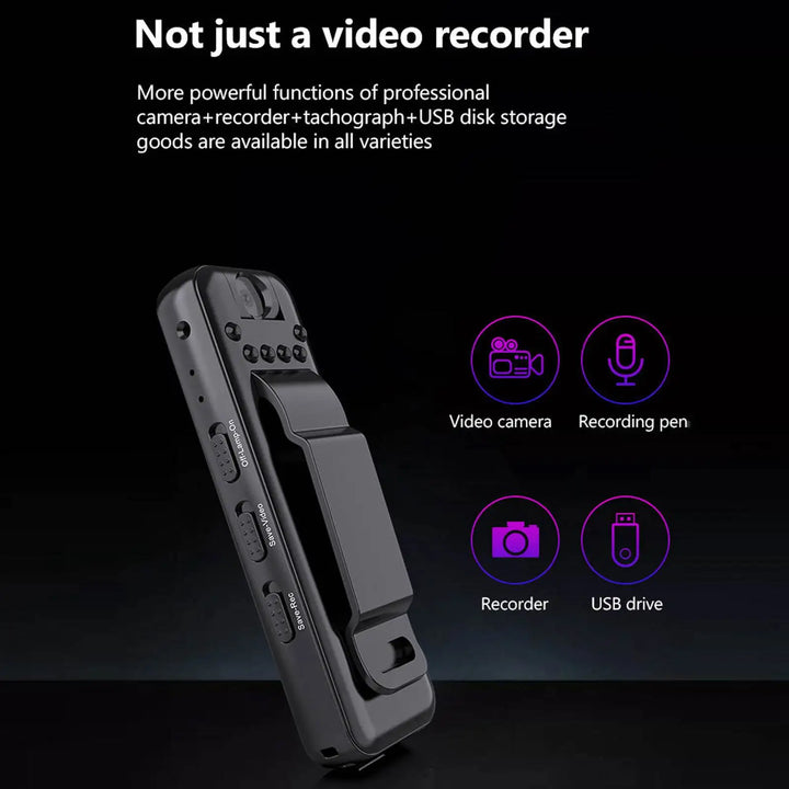 Pocket Spy Mini Clip-On Video Recorder Camera | Skanto