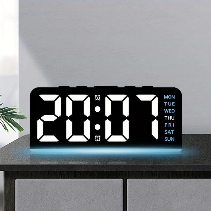 Skanto | Moderne LED Hele Uken Utstilling Nattlampe Vekkerklokke