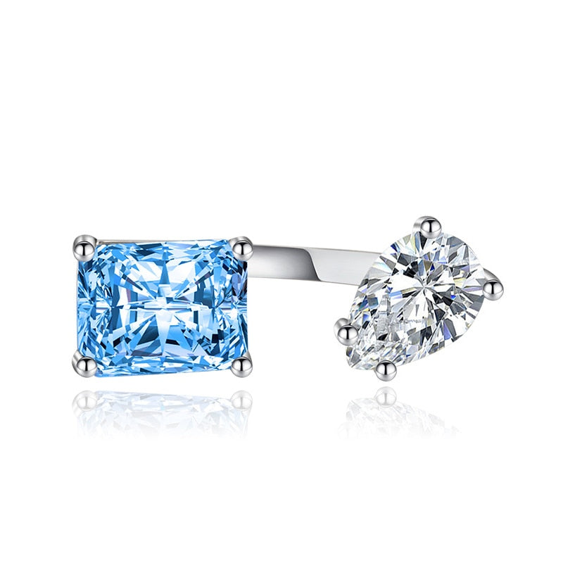 Skanto | Vann Dråpe Zircon Chic Justerbar Ring
