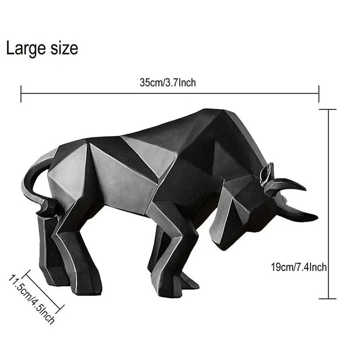 Skanto | ToroArte Stål Skulptur | Nordisk Design | Harzfigur Moderne | 35 cm / 26 cm