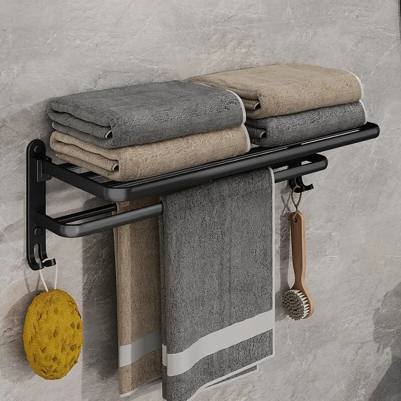 Skanto | Elegant Liv Plassbesparende Sammenleggbar Aluminium Håndkleholder