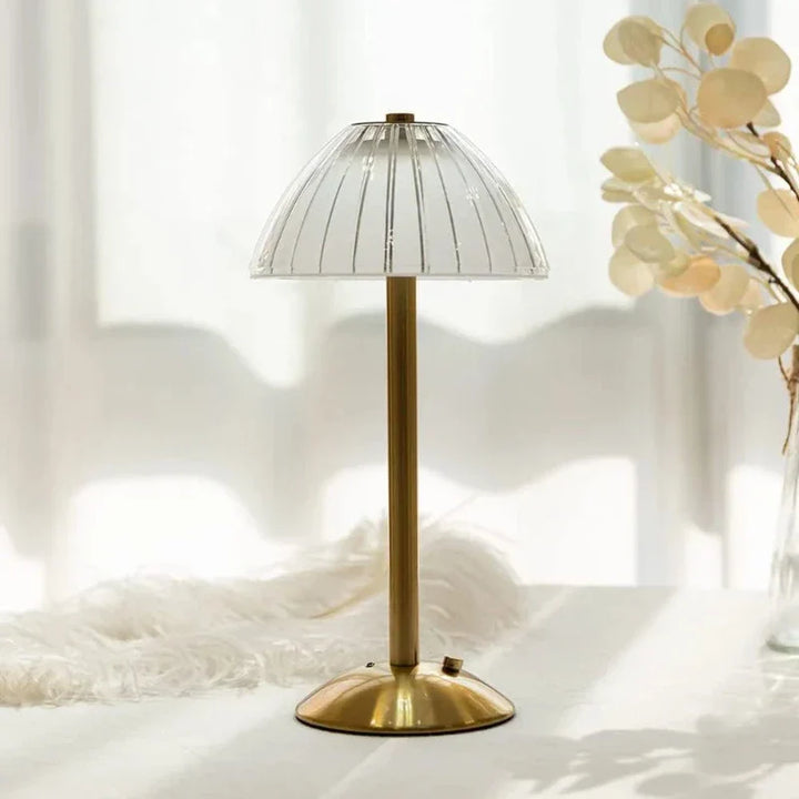 Skanto | GlassGleam | Trådlampet med tre farger LED bordlampe med dimmefunksjon