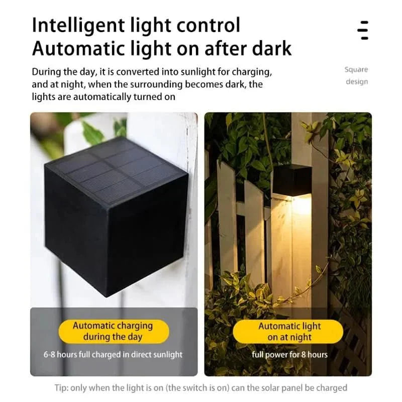 Solar LED Utendørs Vegglampe | Skanto