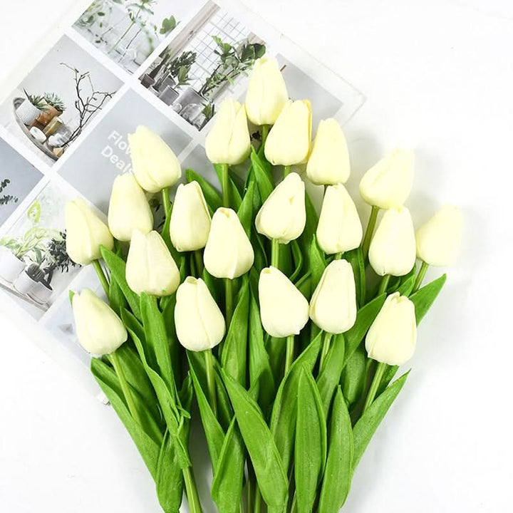 Skanto | Kunstig Tulipanbukett med Realistiske Livaktige Blomster