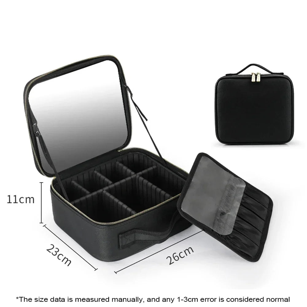 Skanto | LED Speil Reise Sminke Organizer Bag