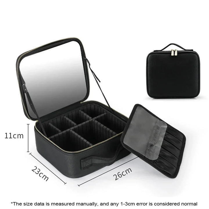 Skanto | LED Speil Reise Sminke Organizer Bag
