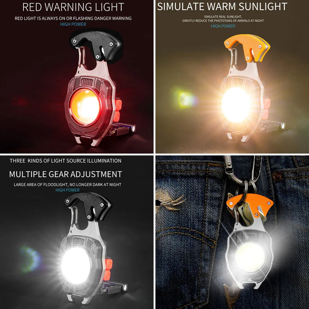 Skanto | Multifunksjonell Nøkkelring LED Lampe