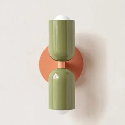 Skanto | Nordisk LED Vegglampe Moderne Minimalistisk Krem Dobbel Hodelampe for Stue Soverom Ved Skrivestue Innendørs Dekorasjonsarmatur