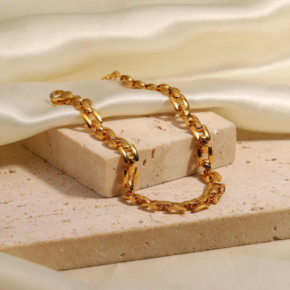 Skanto | 18k Tynn Urmaker Inspirert Armbånd