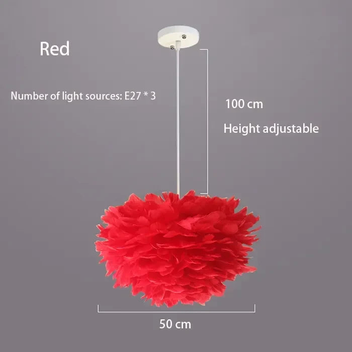 Skanto | Skandinavisk Fjær Pendellampe med Moderne LED