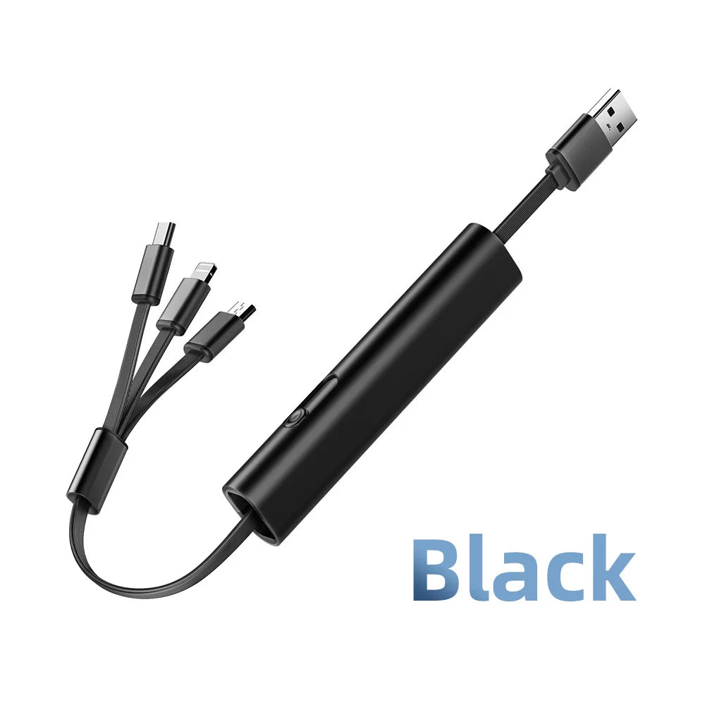 Skanto | 3i1 Metall Anti-Ripe Rask USB Smart Lading Kabel