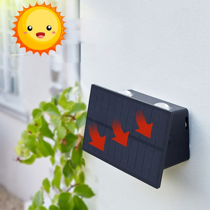 Skanto | SolarRay – Slank Solcellevegglampe for Stilige Uteområder