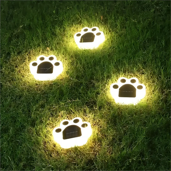 Glødende Paw LED Solbane Utendørs Lys | Skanto
