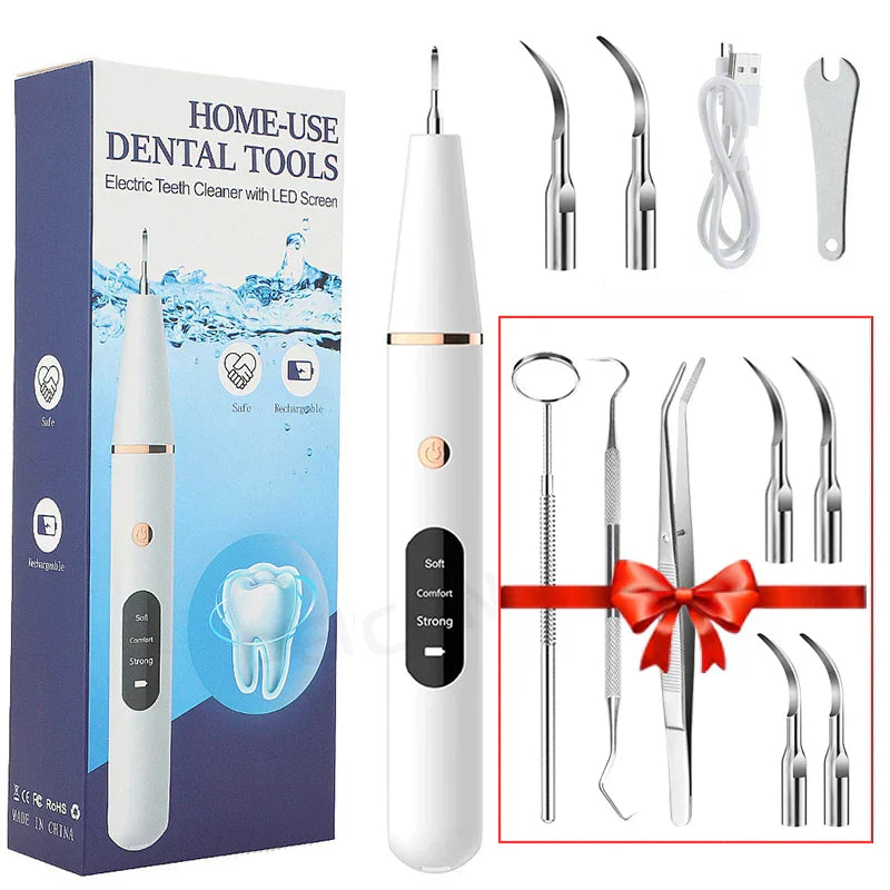 Skanto | SmilePro Ultrasonic Tannstein Rensesystem – Effektiv Plakkfjerner for Hjemmet