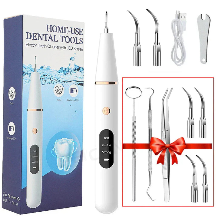 Skanto | SmilePro Ultrasonic Tannstein Rensesystem – Effektiv Plakkfjerner for Hjemmet