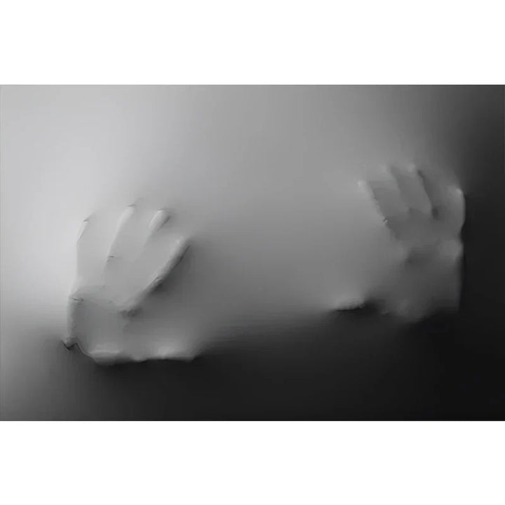 Modern Art Abstract Ghostly Figures on Wall Canvas Prints Black White Wall Art Posters Pictures for Living Room Bedroom Art Decor | Skanto