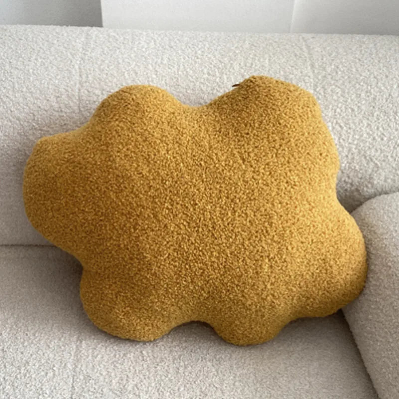 Nordic Bouclé Abstrakt Putefor – Minimalistisk Plysjpute | Skanto