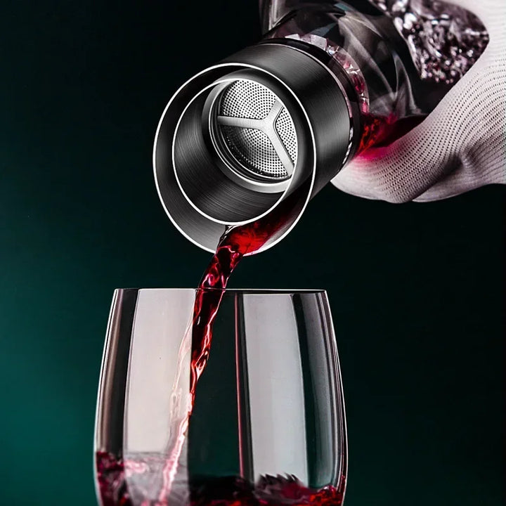 Premium Crystal Wine Pourer – 1500ml for Red & White Wines | Skanto