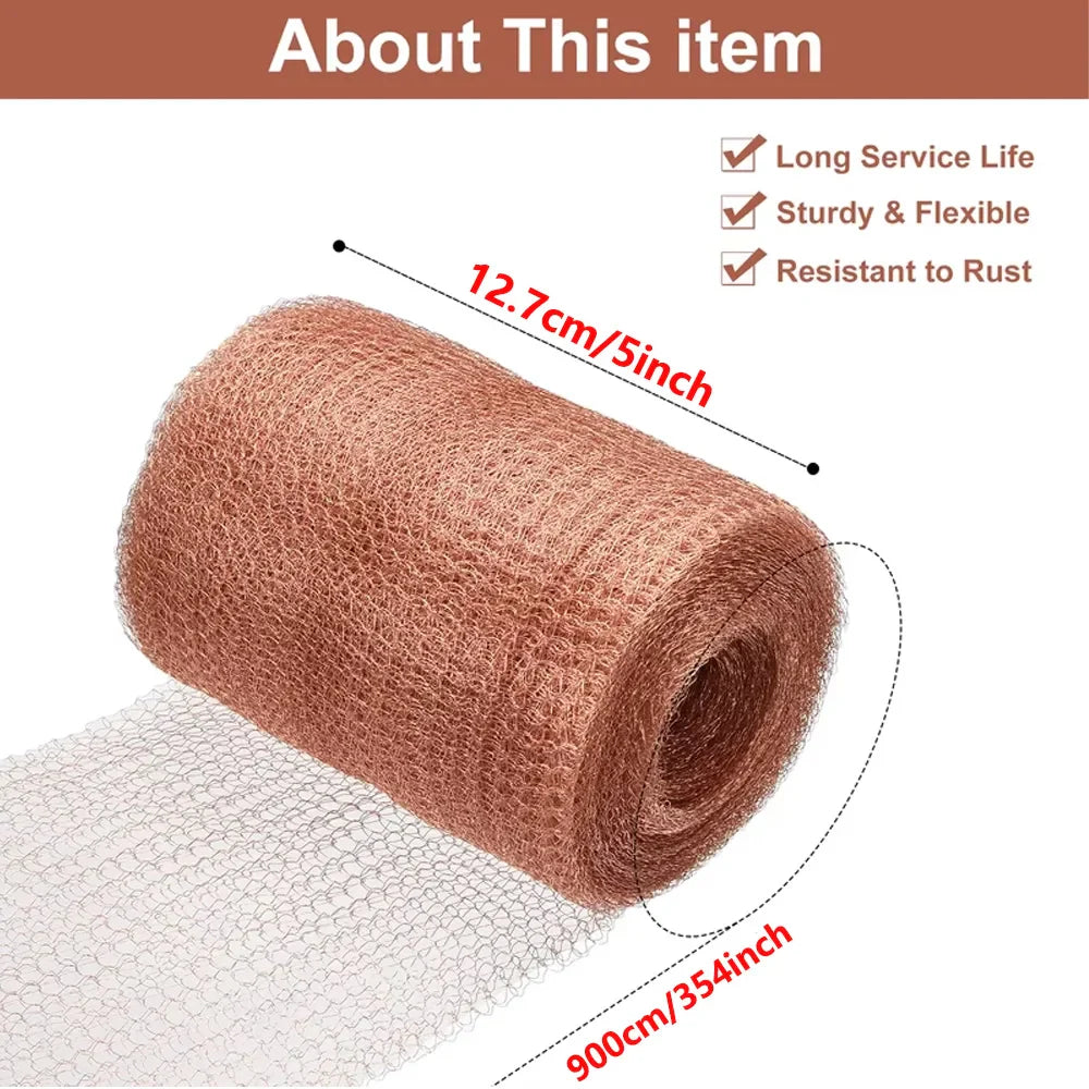 Norvo | Snailgard Kobber Sneglegjerde Nett Tape | Beskyttelse mot Snegler i Bedet & Hage | Ulike Lengder | Rusterfritt & Værbestandig