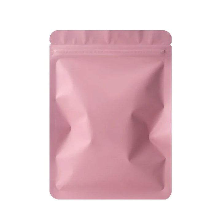 Skanto | 100PCS Dobbeltsidige Frosted Mylar Poser - Flat Bunn, Vanntett, Varmeforseglede Aluminiumsfolie Glidelåsposer