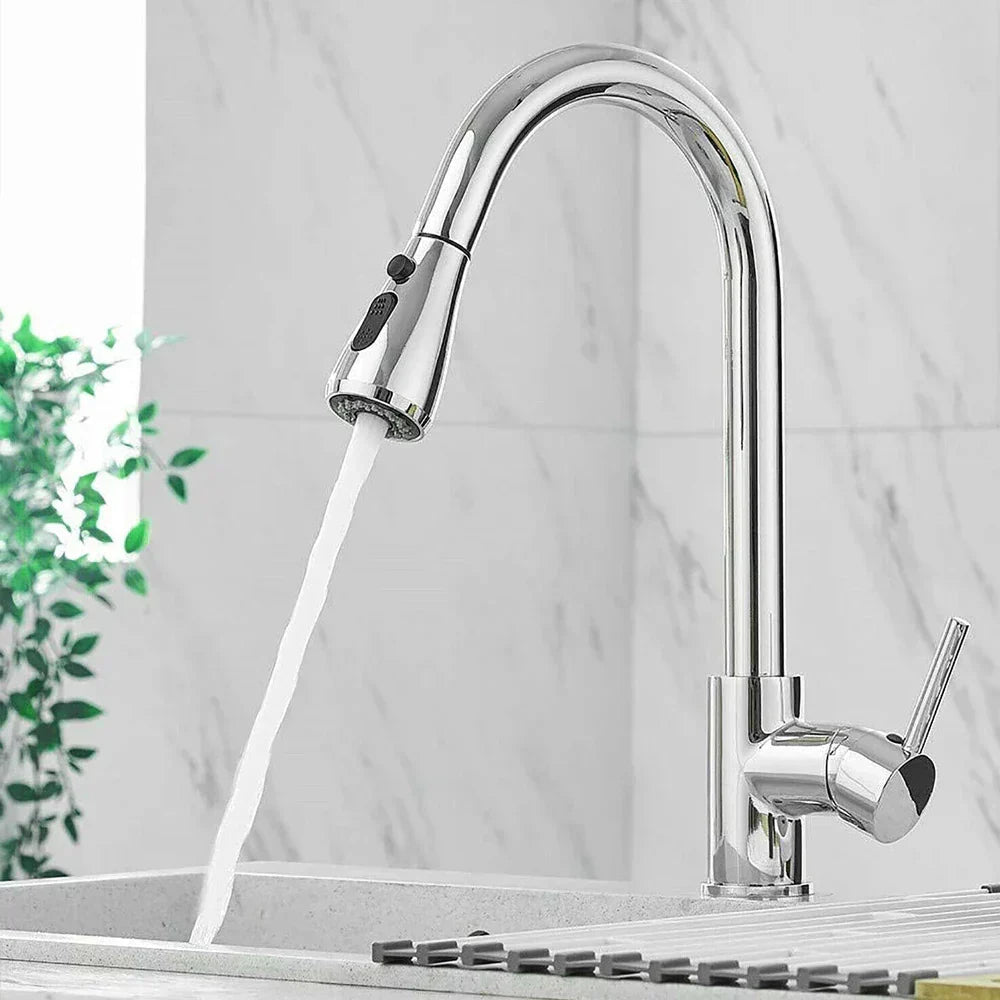 FluidCraft – Stilren Utrekkbar Kjøkkenkran for Moderne Kjøkken Skanto