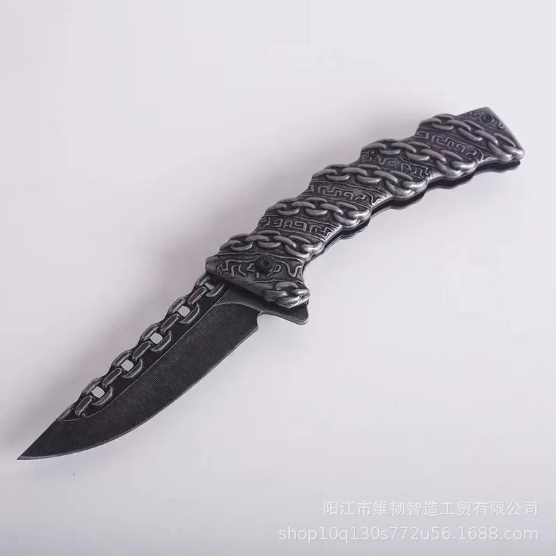Taktisk Natt Skull Foldbar Lommekniv | Skanto