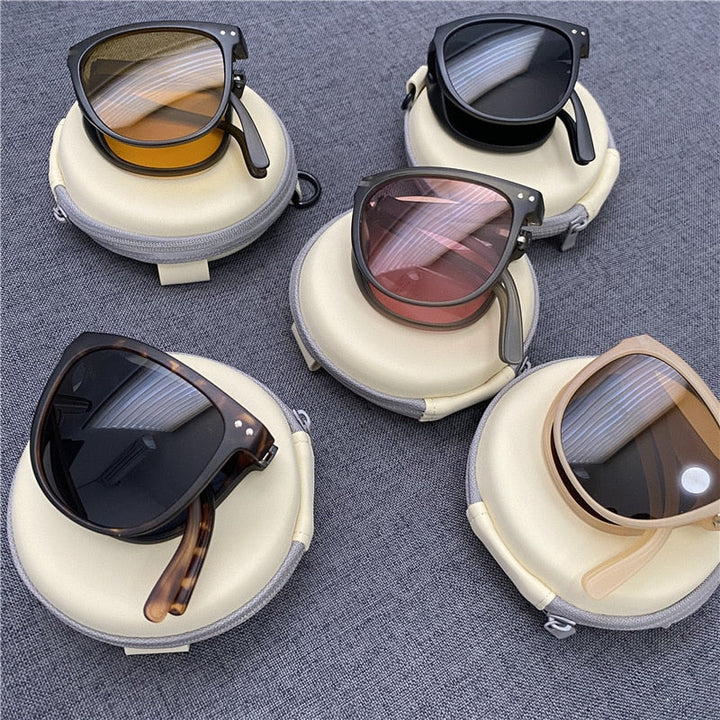 Skanto | Anti-UV Sammenleggbar Motefleks Klare Syn Sunglasses
