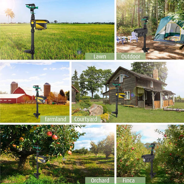 Skanto | Sprinklersystem for hagevanning – Justerbar irrigasjonssprinkler med stativbase