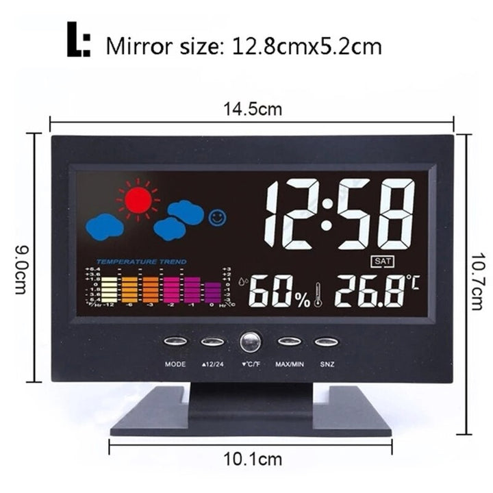 Skanto | Alarm Pro LCD Værstasjon Klokke