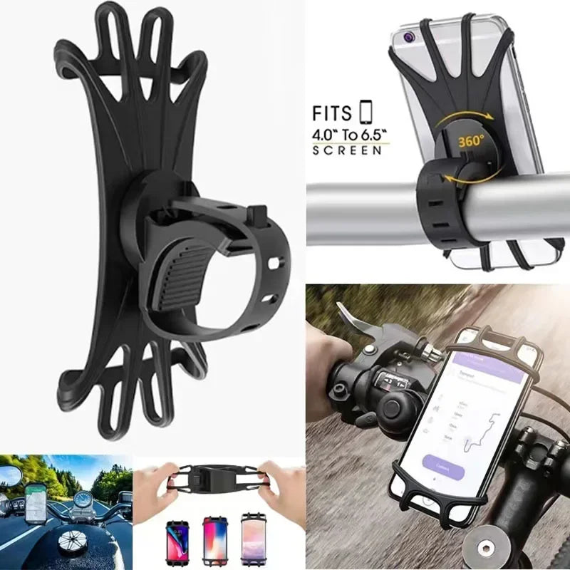 Norvo | Velogrip 360 | Smartphone holder sykkel & motorsykkel | 360° roterbar | Universell & støtsikker laget av silikon