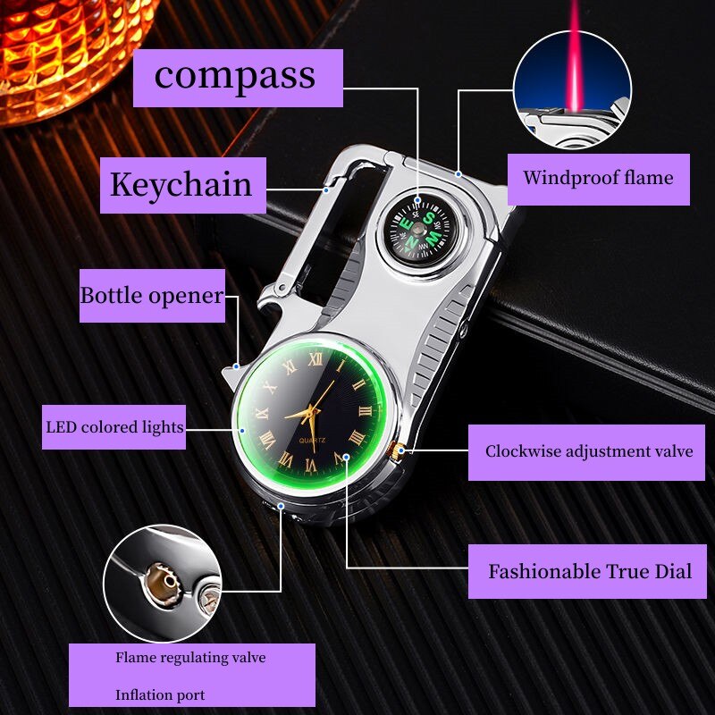 Compass Fire Camping Vindavvisende Lighter Klokke | Skanto