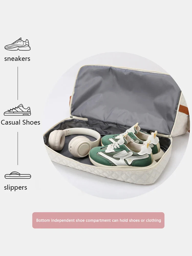 Skanto | Travessia Reiseduffel med Skofor<|vq_635|>Compartment | Stor Kapasitet & Argyle Design | Nylon Weekendbag for Sport, Korte Turer & Hverdagsbruk