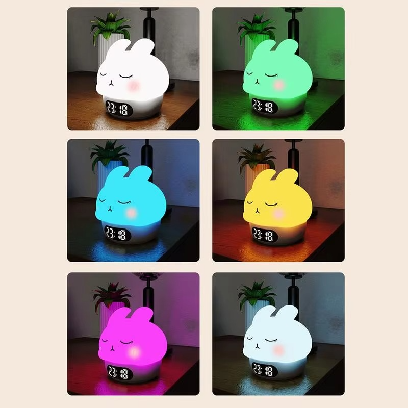 Skanto | Bunny Digital Vekkerklokke med Søvntreiner og Nattlys