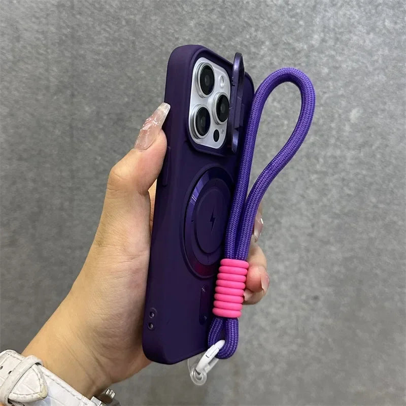 Skanto | Magnetisk myk håndleddsstøtte linse deksel iPhone etui