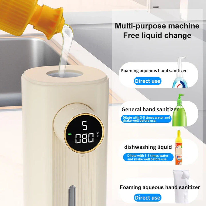 Skanto | LED Skjerm Bevegelsessensor Automatisk Såpe Skum Dispenser