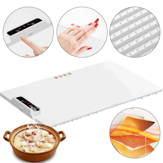 Norvo | Elektrisk Varmholdingsplate – Justerbar Temperatur Smart Silikon Varmeplate for Fester og Familiebegivenheter