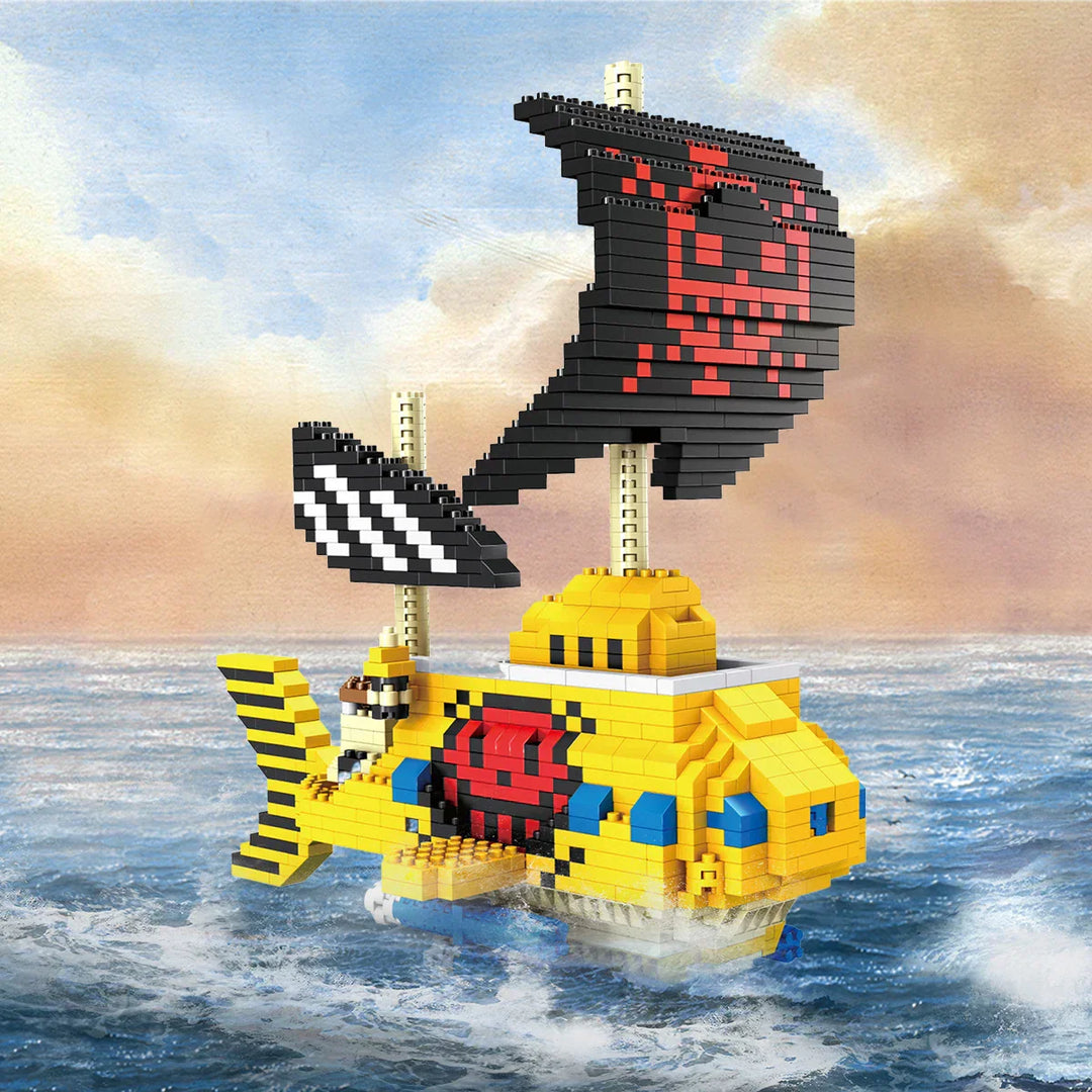 Skanto | DIY Navigasjon Skip Byggekonstruksjoner Leketøy, Piratskip Dekorasjon Utdanningsleketøy, Gaver til Gutter og Jenter