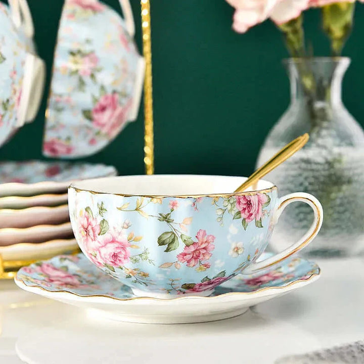 Skanto | Elegant Bone China Porcelain Coffee Cup - Luksuriøs og Unik Design
