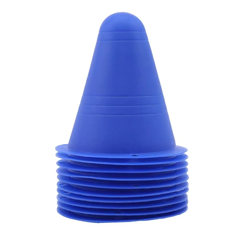 Skanto | 10-Pack Treningskjegler for Skøyting, Fotball, Amerikansk Fotball og Sportsøvelser