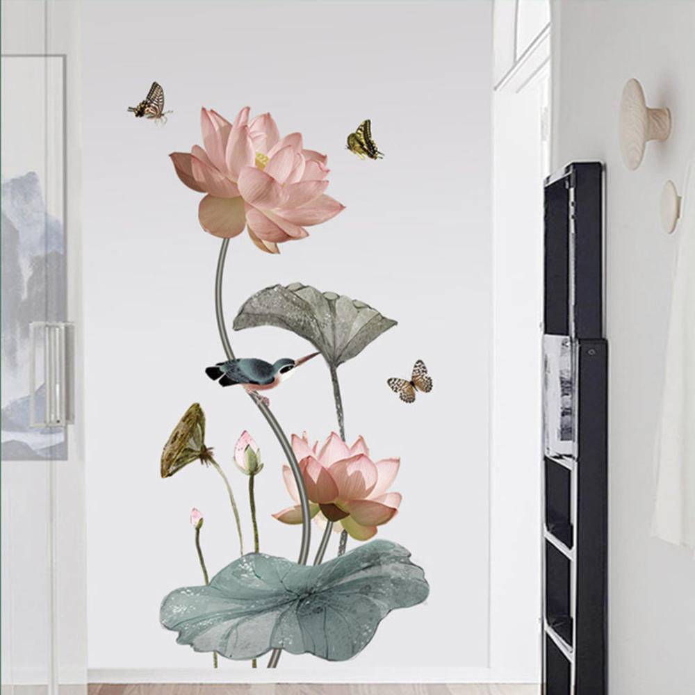 Skanto | Modern Blossom Lotus Selvklebende Veggklistremerke