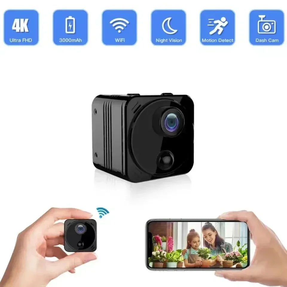 Skanto | Mini Spy HD WiFi Bevegelsesdeteksjon Sikkerhetskamera