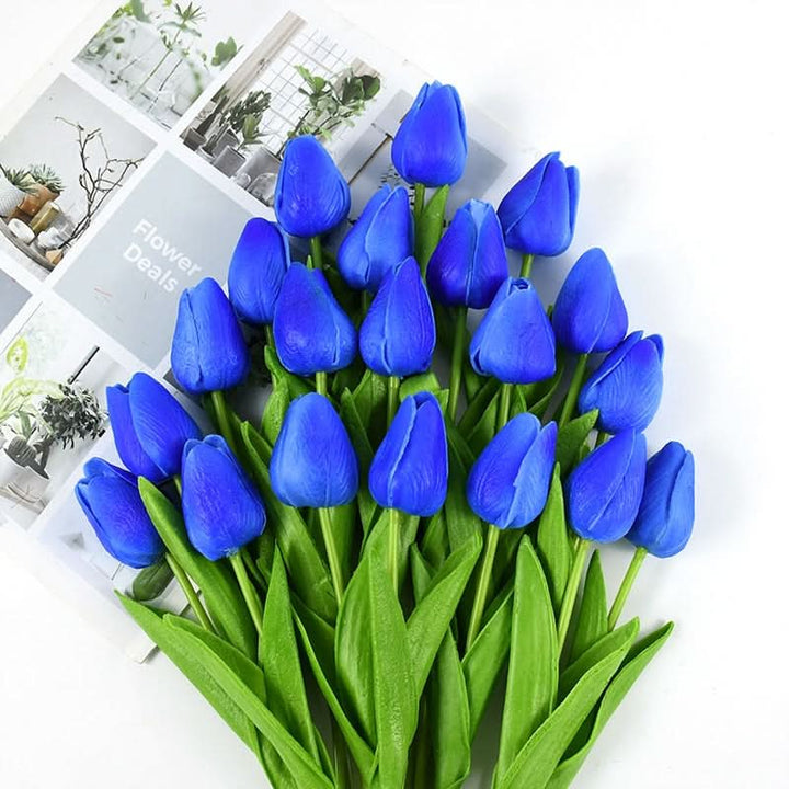 Skanto | Kunstig Tulipanbukett med Realistiske Livaktige Blomster