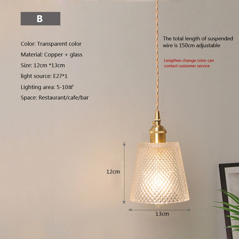 Skanto | Nordisk Brilliance Gjennomsiktig Glass Pendellampe