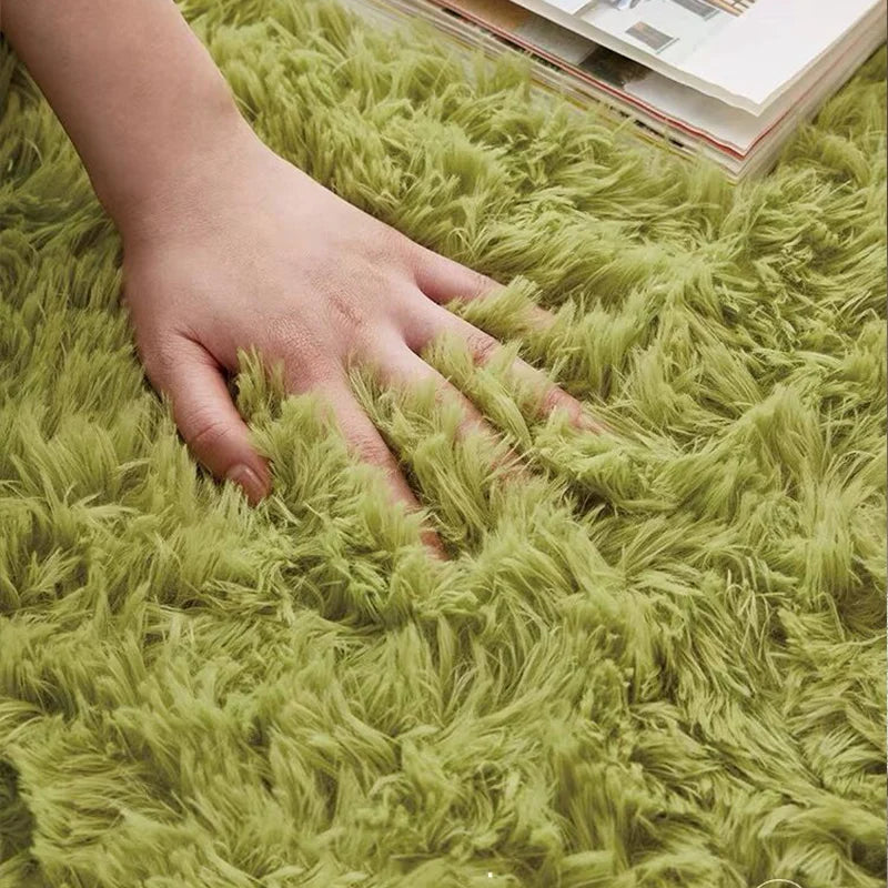 Flauschiger, ultraweicher, rutschfester Teppich mit Memory-Schaum-Kissen