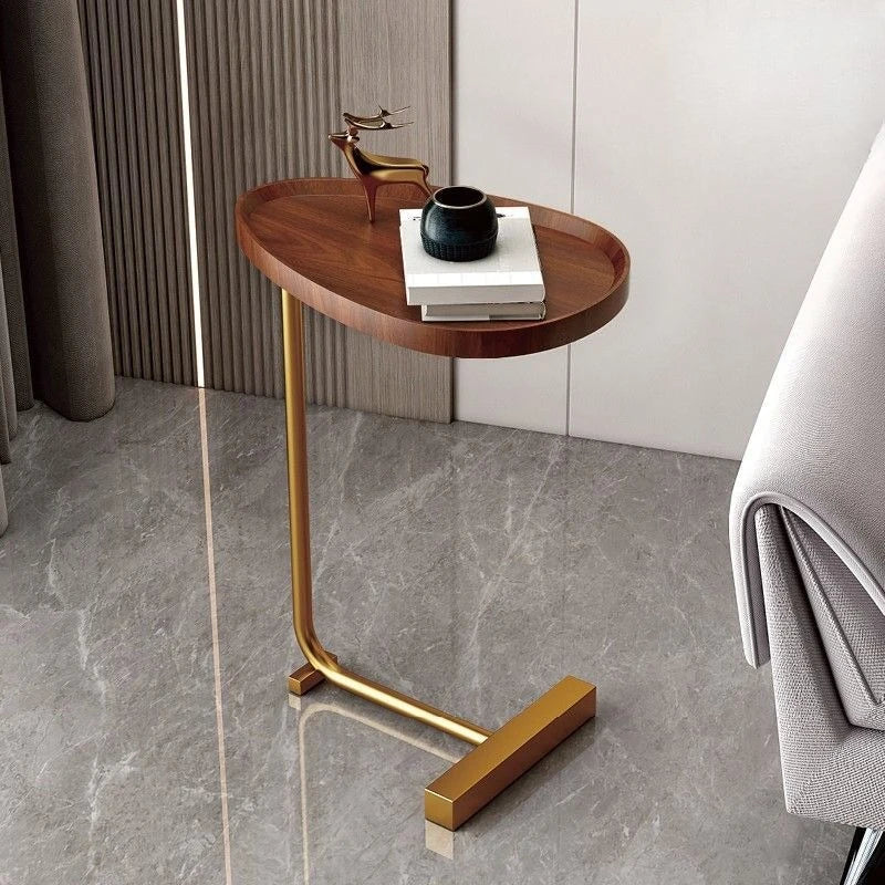 Skanto | C-formet mobil sidebord ideelt for sofa eller seng