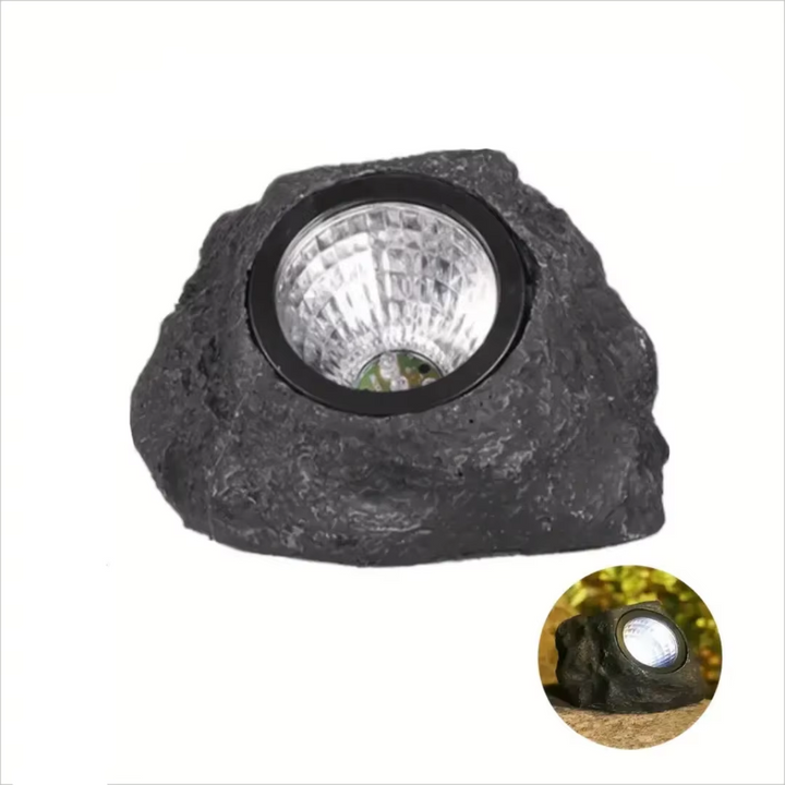 Skanto | Solar-Powered LED Stone Spotlight for Outdoor Landscaping
