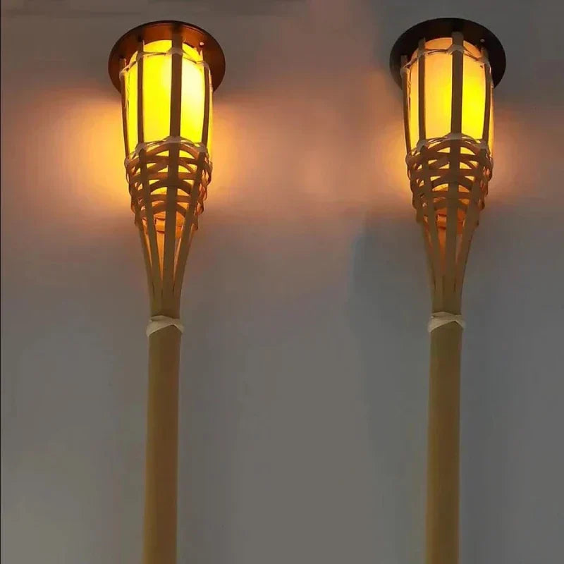 Skanto | Sollykt 5-delt sett | Flammeeffekt LED hagebelysning | Solcelledrevet | Dekorativt lys for utendørs
