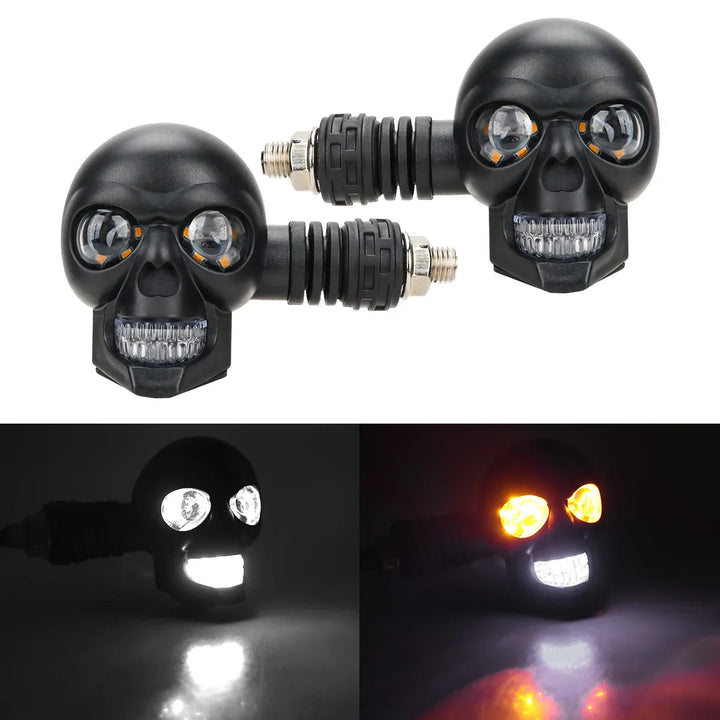 Skanto | Skummel Hodeskalle LED Motorsykkel Signalindikator Lys