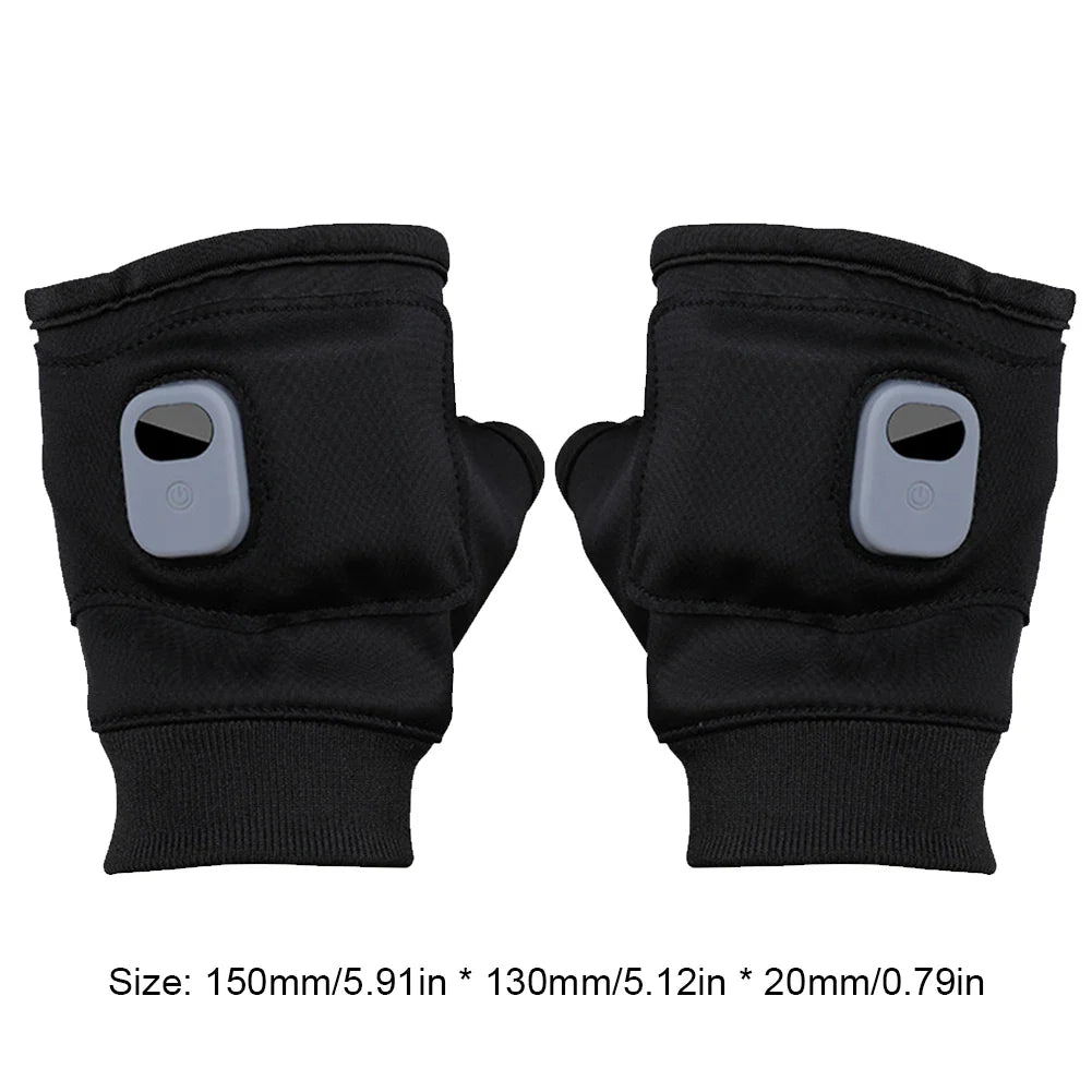 Skanto | ThermoGrip Oppvarmede Hansker | 360° Helhetlig Varme | Oppladbare & Vindproof | Berøringsskjermfunksjon
